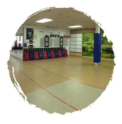Karate gym interior
